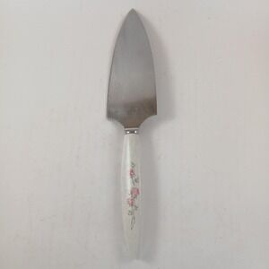 Westall Richardson Cake Or Pie Server Serrated Vintage Country Roses Floral